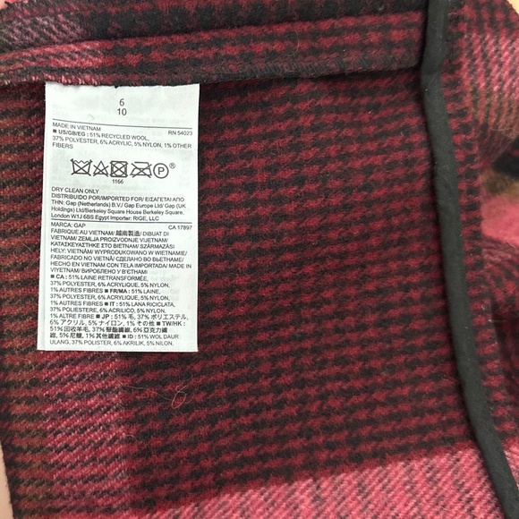 GAP WOOL PLAID MINI SKIRT - Picture 4 of 4